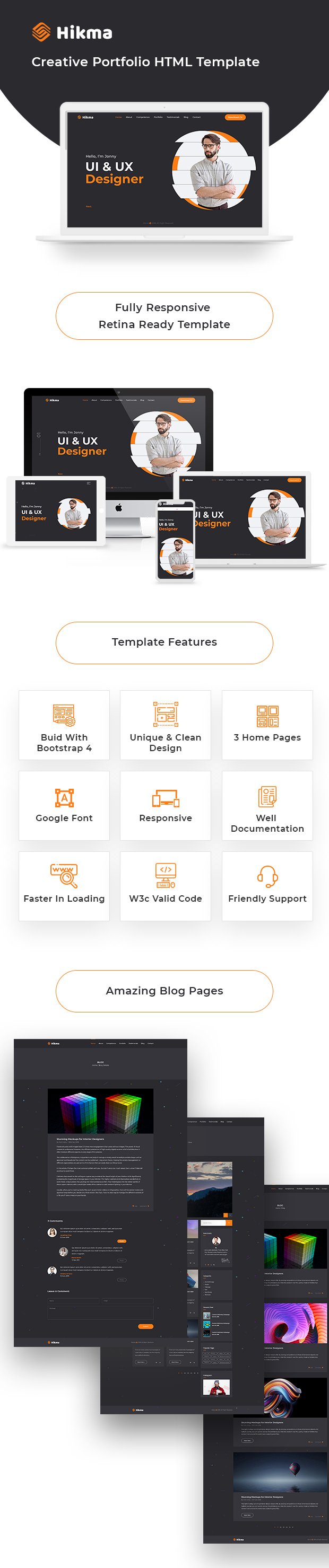 Hikma Portfolio HTML Template
