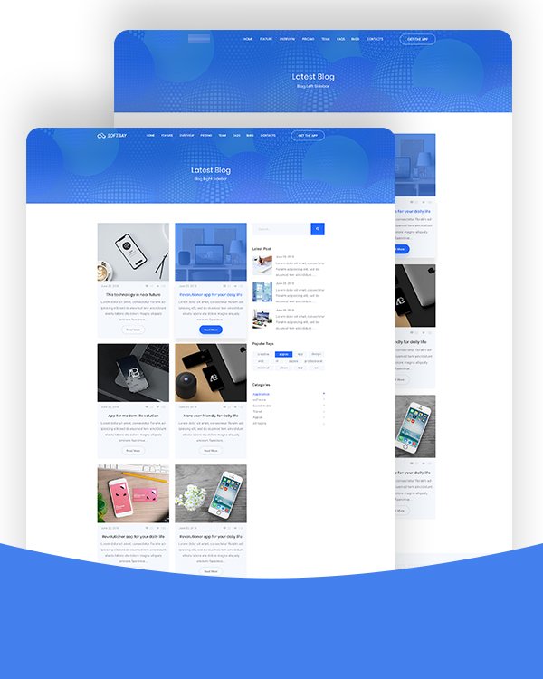 Softbay- Software Landing Page Template