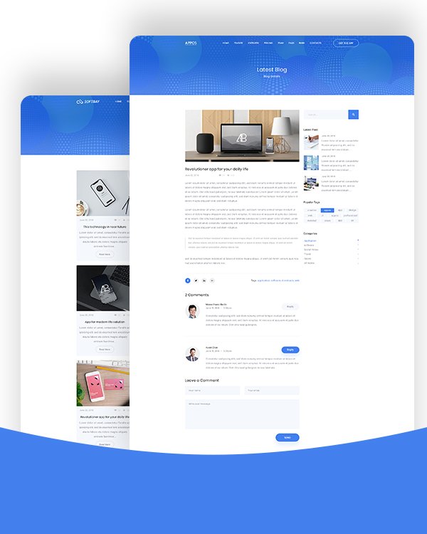 Softbay- Software Landing Page Template