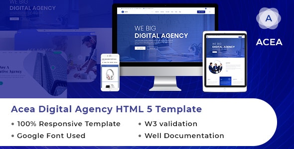 ACEA Digital Agency HTML Template